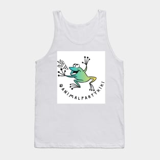 Animal Party Kiki - green and yellow Tank Top